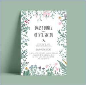 Botanical Wedding Invitations Uk