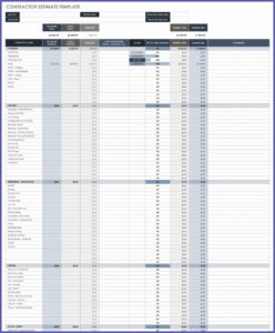 Building Cost Template Excel Free