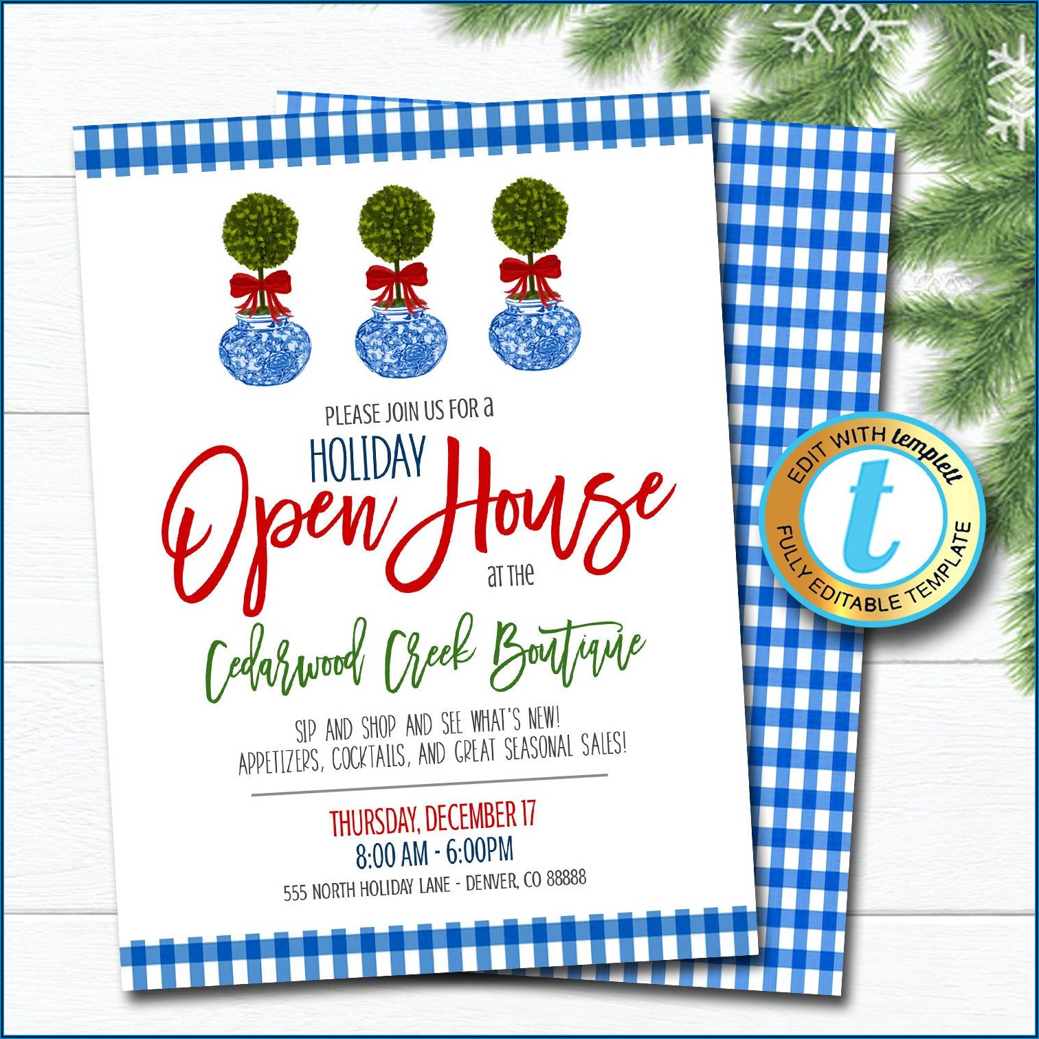 Business Open House Invitation Template