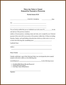 California Tenant Eviction Notice Form