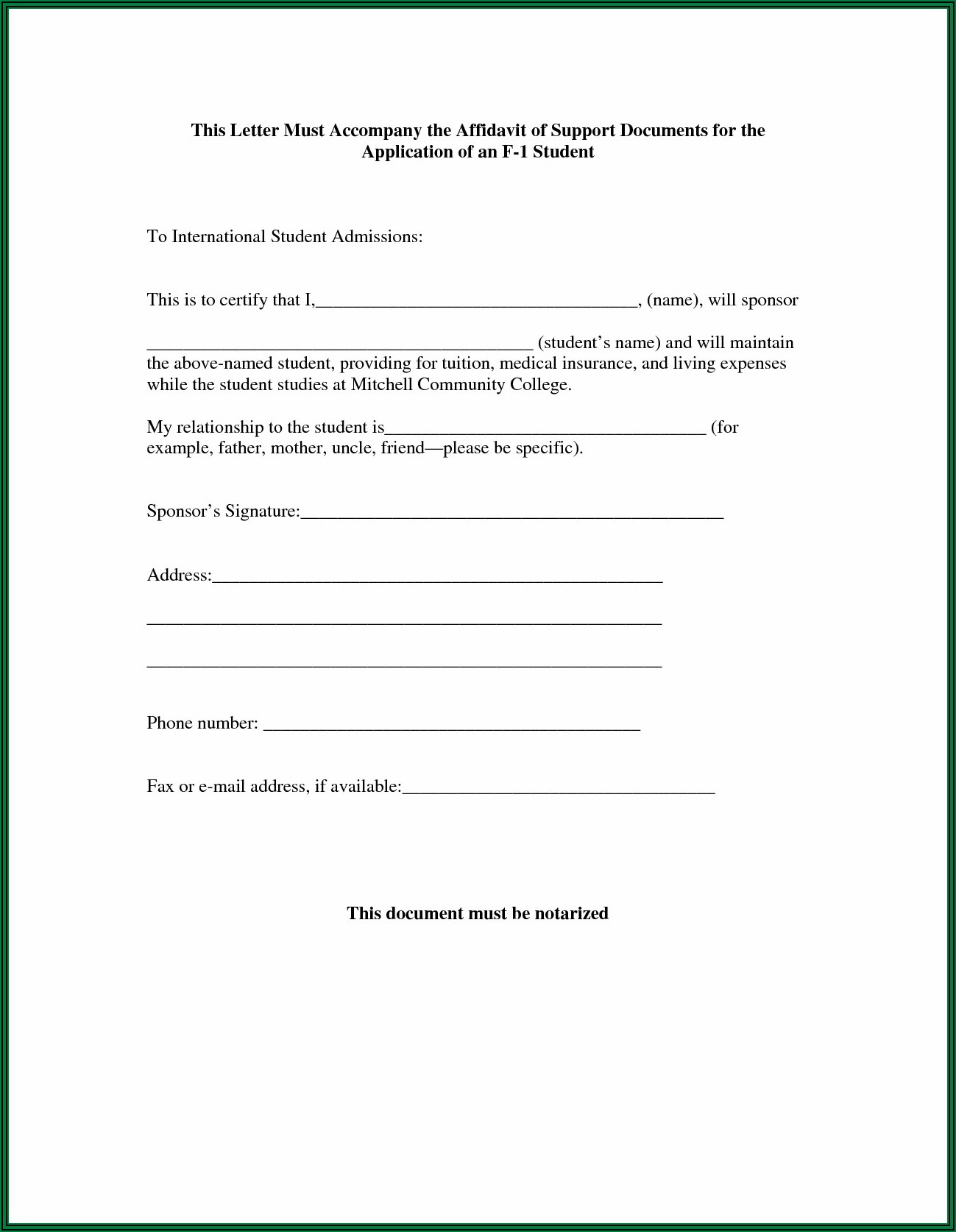Canadian Immigration Entry Form