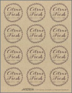 Candle Labels Templates Free