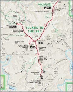 Canyonland National Park Map