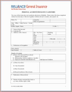 Car Insurance Format