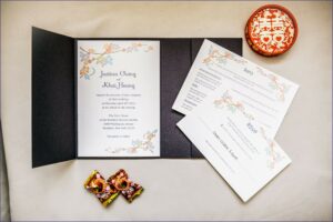 Cherry Blossom Inspired Wedding Invitations
