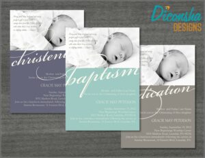 Child Dedication Invitation Card Template