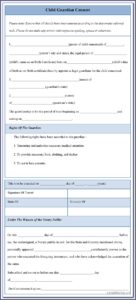 Child Guardian Consent Form Uk