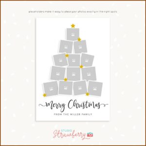 Christmas Card Collage Template