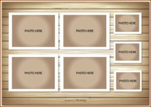 Christmas Card Picture Collage Template