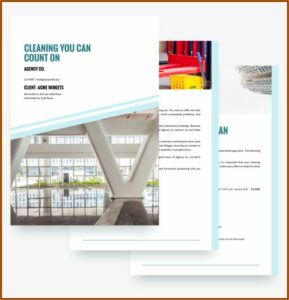 Cleaning Services Proposal Template Free