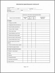 Computer Maintenance Report Template Word