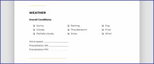 Construction Daily Report Template Free