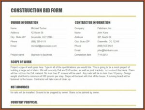 Construction Draw Request Template Excel
