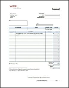 Construction Proposal Templates