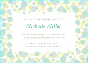 Coworker Farewell Lunch Invitation Wording