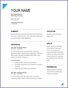 Creative Cv Templates Free Download Word