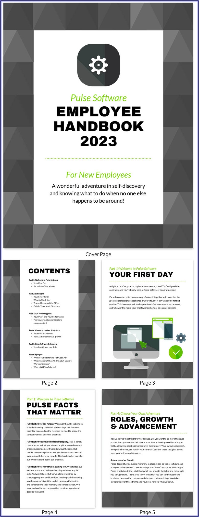 Creative Employee Handbook Templates