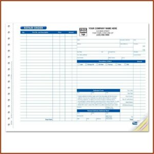 Custom Carbonless Invoice Forms