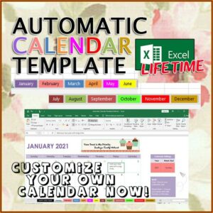Customize Excel Calendar Template