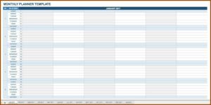 Daily Planner Google Sheets Template