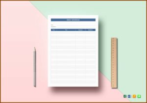 Daily Schedule Pages Template