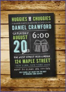 Diaper Keg Invites Template