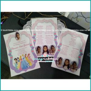 Disney Princess First Birthday Invitations