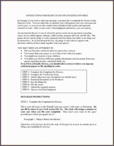 Divorce Decree Template Texas