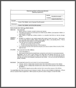 Divorce Papers Texas Form