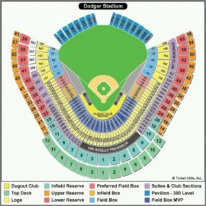 Dodger Stadium Seating Chart View