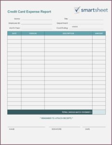 Downloadable Expense Report Template