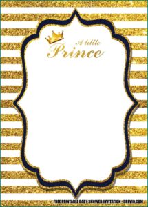 Downloadable Royal Prince Birthday Invitation Template Free