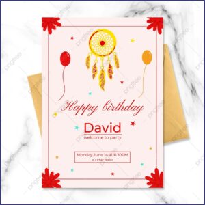 Dream Catcher Birthday Invitation Template