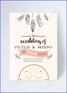 Dream Catcher Invitation Template Free