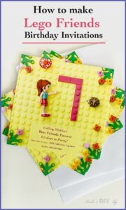 Editable Free Lego Friends Invitations