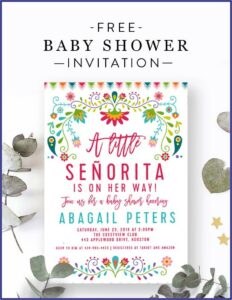 Editable Free Printable Fiesta Invitation Template