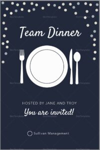 Elegant Dinner Invitation Template
