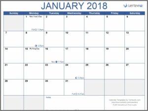 Employee Vacation Calendar Template 2020