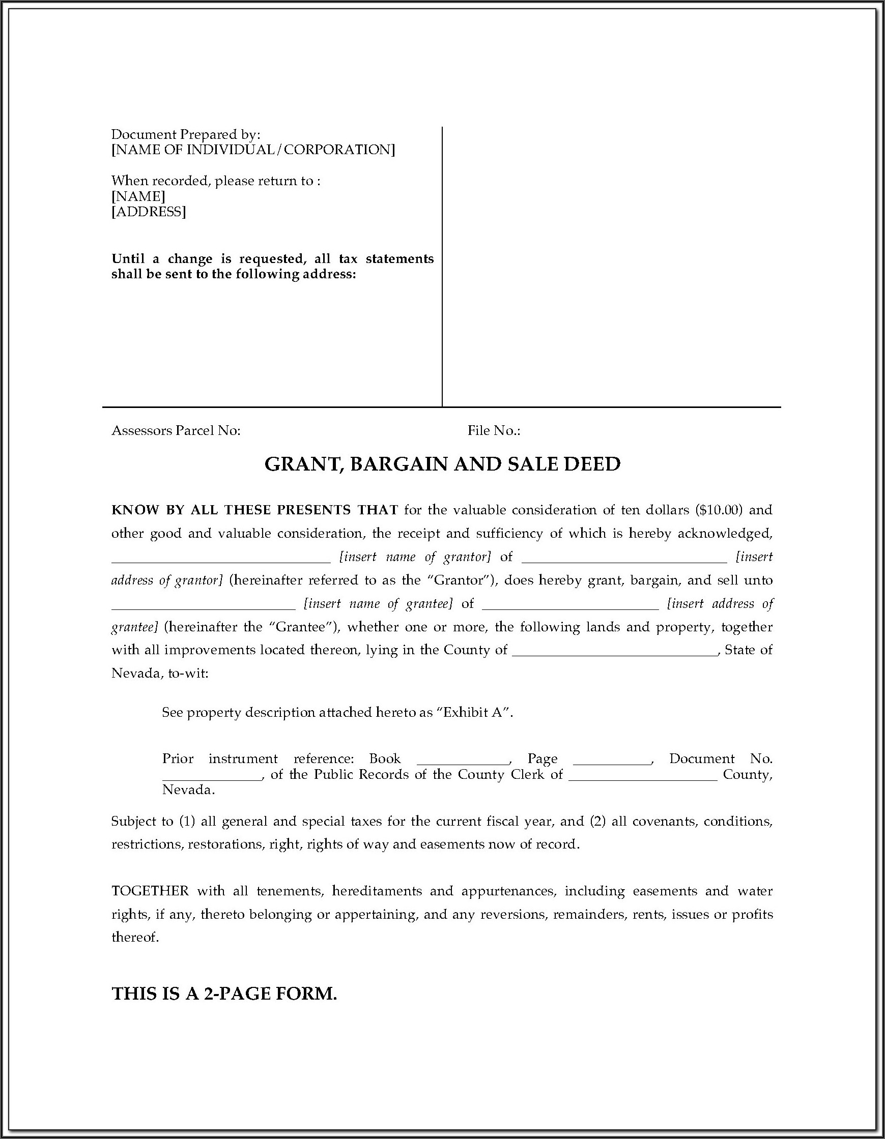 Enhanced Life Estate Deed Florida Form