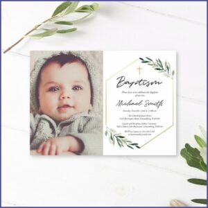 Etsy Baptism Invitations Boy