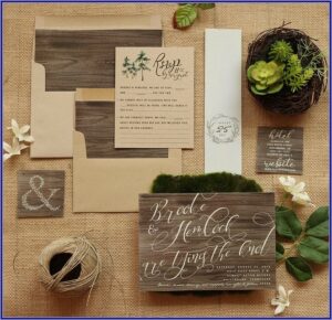 Etsy Rustic Wedding Invitations