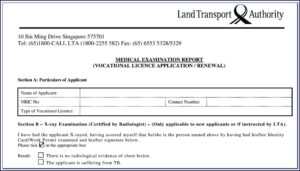 Eye Test Form For Driving Licence