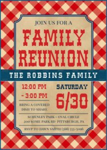 Family Bbq Invitation Template