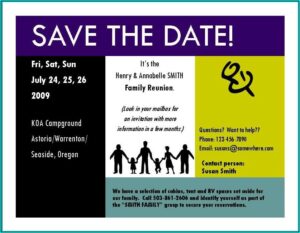 Family Reunion Invitation Sample