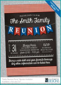 Family Reunion Picnic Invitation Wording