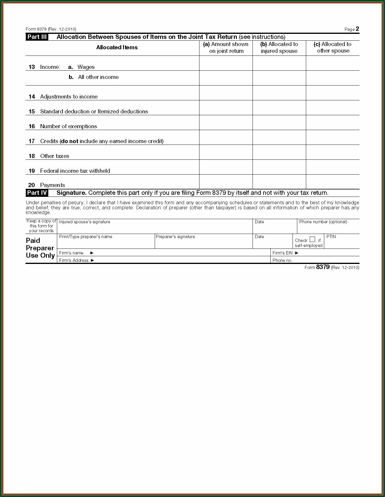 File Injured Spouse Form Electronically