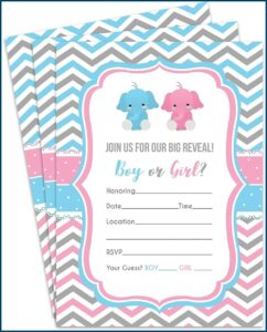 Fill In The Blank Gender Reveal Invitations