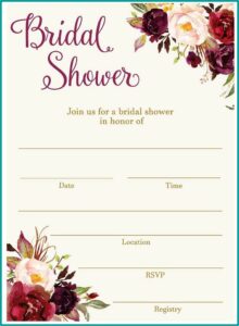 Fill In The Blank Wedding Shower Invitations