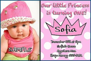 First Birthday Invitation Cards Designs