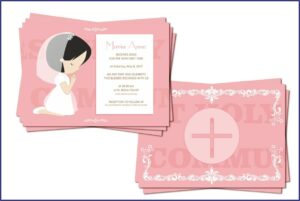 First Holy Communion Invitation Cards In Kerala